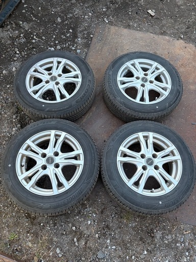 取引中！165/70R14アルミホイール付4本セット！ 
