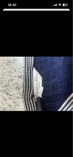 Dior【Christian Dior 】Vネック ケーブルニット セーター