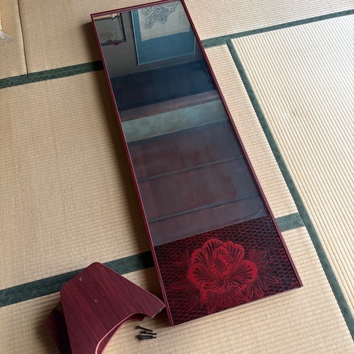 鎌倉彫　姿見　昭和レトロ