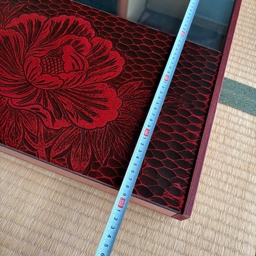 鎌倉彫　姿見　昭和レトロ