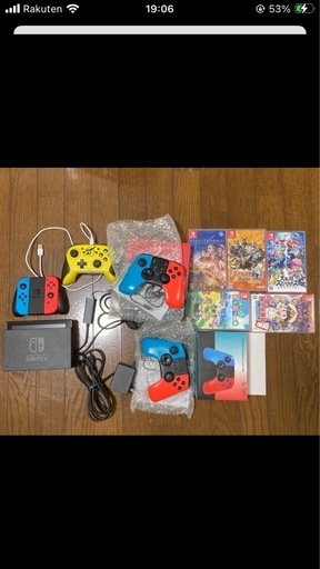 任天堂Switch本体　ソフト5個　コントローラー3個　Switchまとめ売り