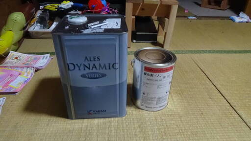 関西ペイント アレスダイナミックシーラーアクアベース主剤と硬化剤 2液 今の現場で余りました 窯業系MUKI下塗り等 2口梱包 未開封品