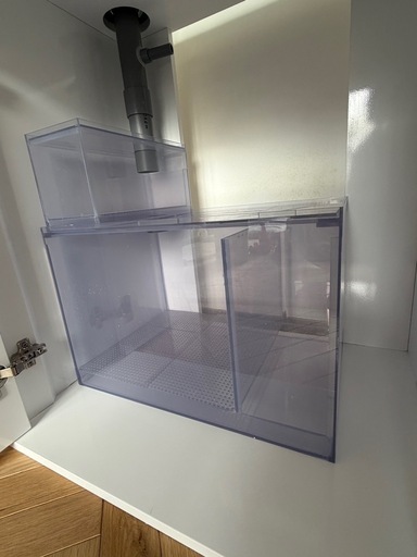 【お話中】オーバーフロー水槽　450×450×600 分けあり　格安 600×450×450オーバーフロー水槽 (rain) 帯広のキッチン家電の中古