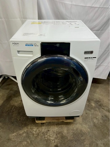 【成約済み】【1年保証】AQUAドラム式洗濯機 AQW-DX12M 2022年 洗濯12kg 乾燥6