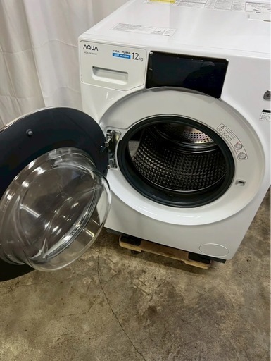 【成約済み】【1年保証】AQUAドラム式洗濯機 AQW-DX12M 2022年 洗濯12kg 乾燥6