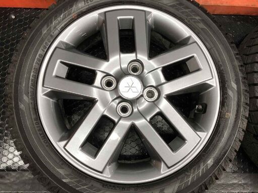 走行短め【YOKOHAMA ice GUARD iG60 165/55R15】スタッドレス【三菱 デリカミニ 純正ホイール 15インチ 4.5J4HPCD100+46】ekにも　(STO150)