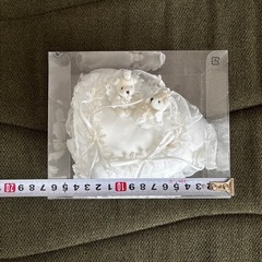 【美品】ウエディングベアのリングピロー（ケース付）結婚式・披露宴・挙式にの画像