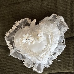 【美品】ウエディングベアのリングピロー（ケース付）結婚式・披露宴・挙式にの画像