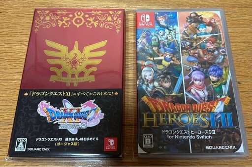 開封済未使用 ドラゴンクエスト11Sゴージャス版&ドラゴンクエストヒーローズ1&2