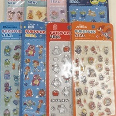【新品・正規品】ディズニー　ぷくぷくシール　8セット(コンプリートセット)の画像