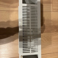スチールタップ収納箱フラップ式・ホワイトグレーの画像