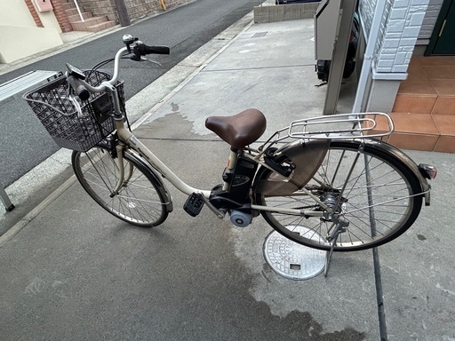 パナソニック　電動自転車　バッテリー２個付き〜　中古　現状　大阪府茨木市〜