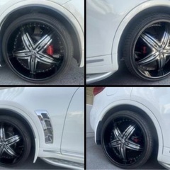 ★カスタム多数★法人車両★インフィニティ FX35★美車・機関良好★本革シート★ミラー型ドラレコ前後録画の画像