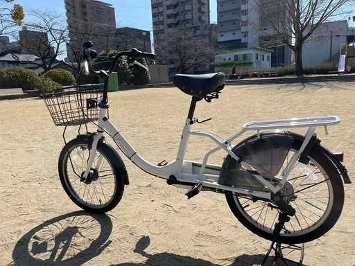 【再度投稿】変速付き子供乗せ自転車チャイルドシート付き搭載limini