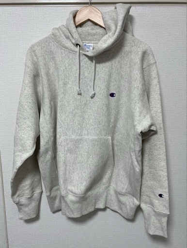Champion Reverse Weave C3-Y133 XL チャンピオン リバースウィーブ フーデッドスウェットシャツ オートミール グレー　XL