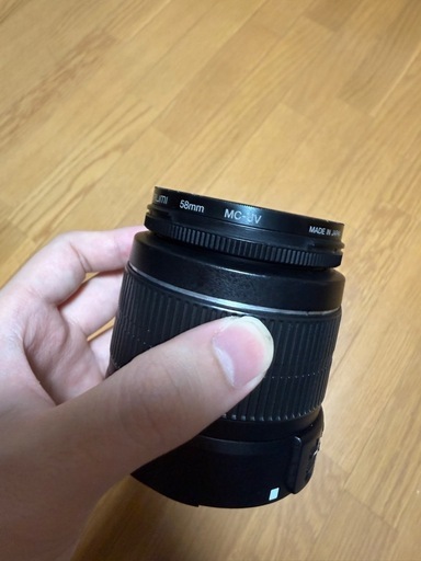Canon EF-S 18-55mm レンズ + UVフィルター付き