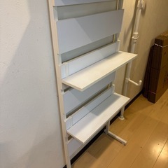 【高さ調整可】突っ張りラック 収納棚 スリム 省スペースの画像