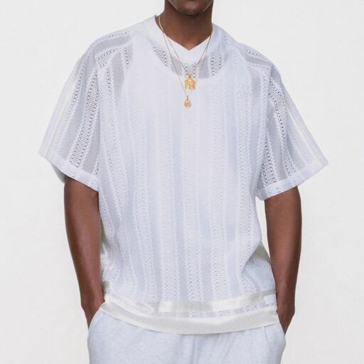 KITH NYC キスニューヨークシティ 25SS Leon Short Sleeve Lace Combo Jersey レオン シ