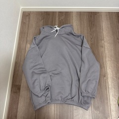 (決まりました)ドロップショルダー オーバーサイズ ドローストリング パーカー、長袖トップス、秋服スウェットシャツの画像