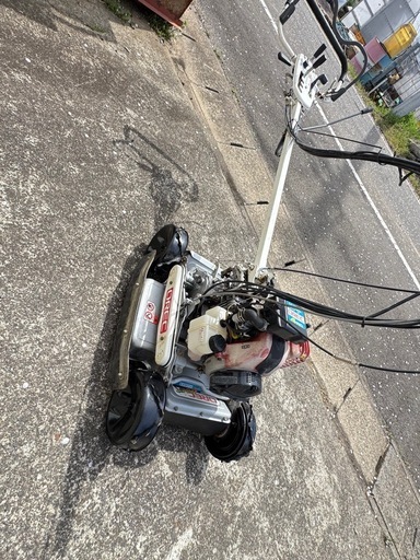 動作確認済み）☆スパイダーモアSP851自走式芝刈り機4WD。エンジンOK