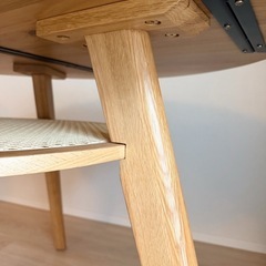 【新品同様】丸型ダイニングテーブル110cmの画像