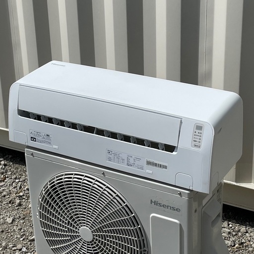 取付け可 ! !◇ハイセンス エアコン 6畳用 2022年 パワフル冷暖 熱交換器どっちも解凍洗浄 HA-S22EE1 洗浄済み！保証