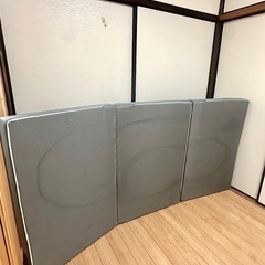 NITORI 折りたたみマットレス シングル 来客用 使用回数少なめ 東寺引き取り可 の画像