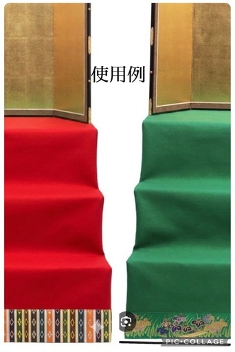 三段スチール30号　毛氈　五月人形　こどもの日