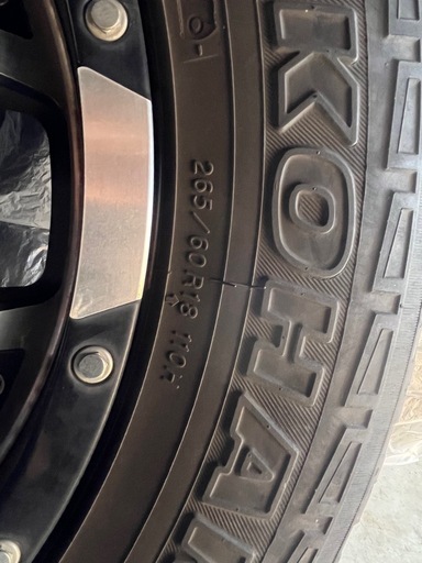 MKWホイールmk46 YOKOHAMAジオランダーAT265/60/r18 (バナンザ) 篠路の 