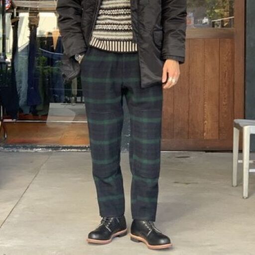 WOOLRICH x BEAMS PLUS ウールリッチ ビームスプラス 別注 イタリア製 BIG GAME HUNTING PANTS ビッグゲームハンティングパンツ 11-24-2606-089 S BLACKWATCH 定価49,500円 ボトムス【新古品】【中古】【WOOLRICH × BEAMS PLUS】