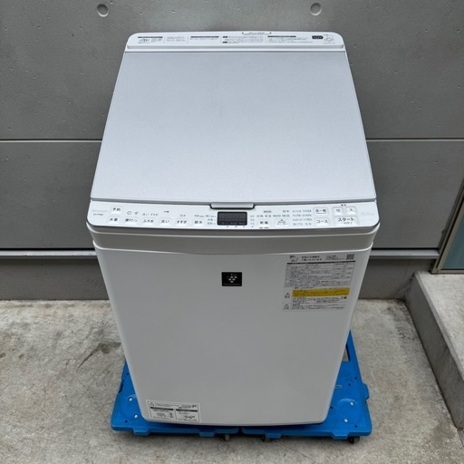 554⭐️2022年製美品★シャープ　洗濯機　8KG 熱乾燥　インバーター　大型