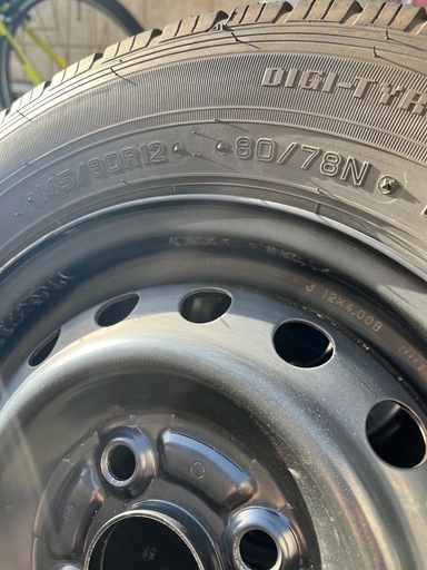 軽バンタイヤ4本セット　145/80R12 LT