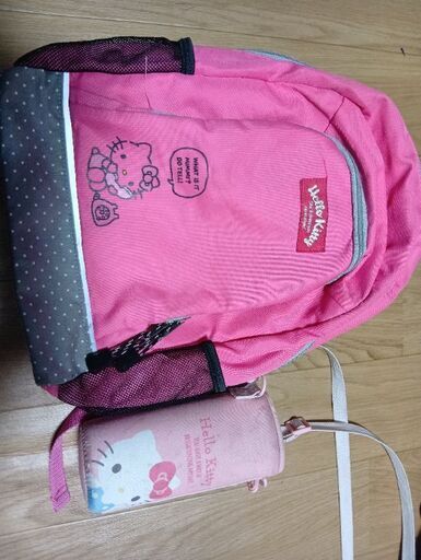 キティちゃんリュックサック＆水筒カバー幼稚園保育園学用品 (そらさん 