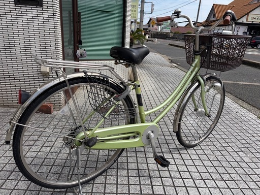 26インチ自転車】美品❗️内装3段変速LEDオートライト付グリップ新品 
