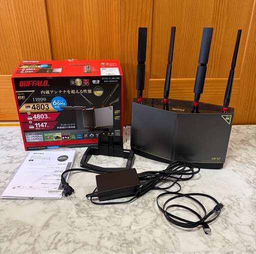 BUFFALO Wi-Fi 6E 11000 WXR-11000XE12 無線LANルーター