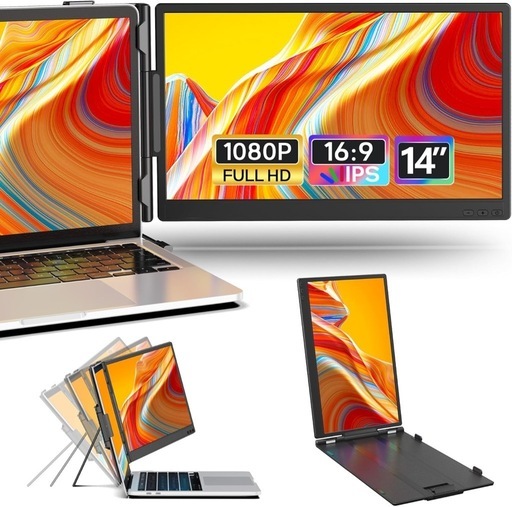 デュアルモニター 14インチ モバイルモニター IPSパネル