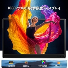 デュアルモニター 14インチ モバイルモニター IPSパネルの画像