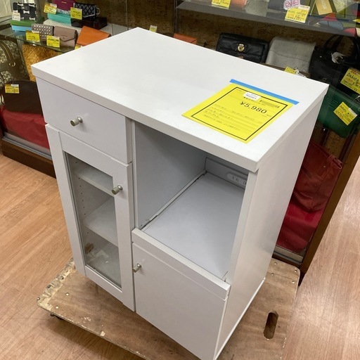 ☆ドリーム荒牧店☆ジモティー割引有☆【クリーニング済み】組立式レンジ台/現状販売