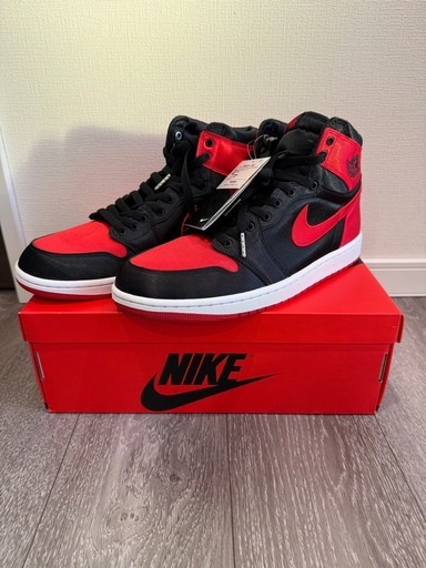 新品未使用 NIKE AJ1 Satin Bred 28.5cm 黒タグ付