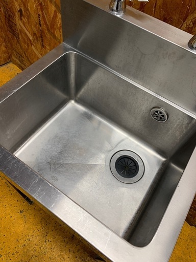 N314020 ステンレス1槽シンク 流し台 蛇口付き 業務用 厨房用品 W515D450H800BG150 直接引き取り歓迎 大阪