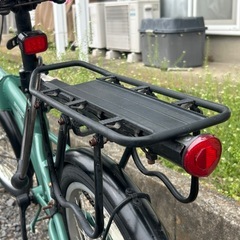 【カゴ＆キャリア＆ライト付き】Coleman 折りたたみ自転車 グリーンの画像