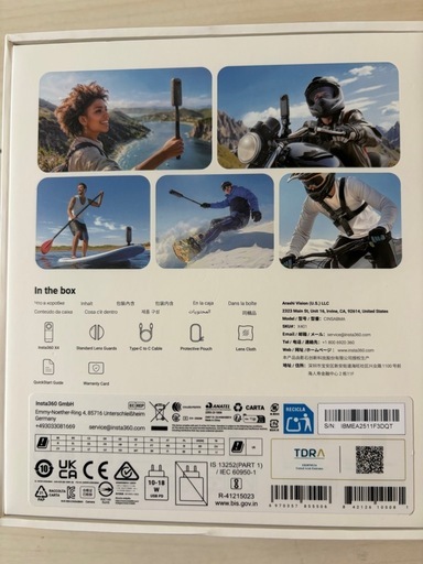 Insta360x4  8K Action Camera (防水)