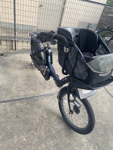 子供乗せ電動自転車 バッテリー良好（充電回数少なめ）前チャイルドシート付き 