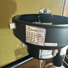 【済】ニトリ シーリングライト Nウッドリングの画像