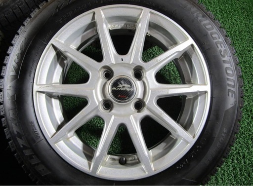 【N-BOX・タント等】A-TECH シュナイダー 14×4.5J +43 ブリヂストン ブリザック VRX2 155/65R14 4