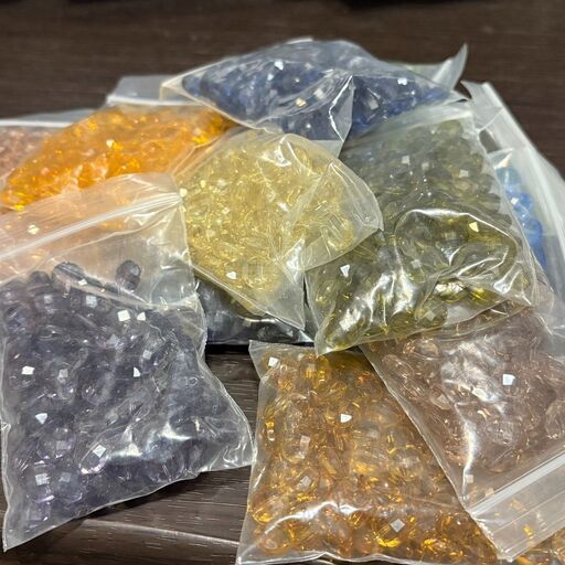 約3625個【4月末までバラ売り対応】アクリルビーズ　まとめ売り　10㎜　パーツ　ダイアモンドカット