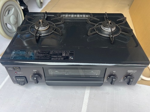 ?ガステーブルコンロ パロマ Paloma IC-S39K-L 12A13A 都市ガス 左強火力 コンパクト 幅56cm 水なし片面焼