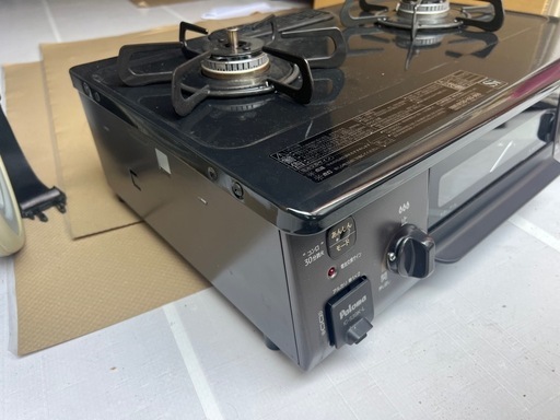 ?ガステーブルコンロ パロマ Paloma IC-S39K-L 12A13A 都市ガス 左強火力 コンパクト 幅56cm 水なし片面焼
