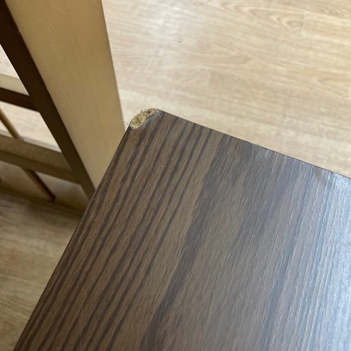 ☆ドリーム荒牧店☆ジモティー割引有☆【クリーニング済み】ニトリ/伸長式ダイニング3点セット/現状販売
