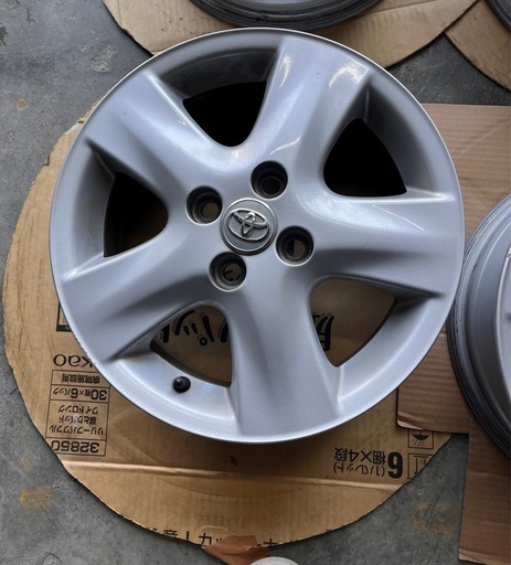 トヨタ 純正ホイール 15インチ 5.5J +45 PCD100 ヴィッツ ベルタ 4本 純正オプション